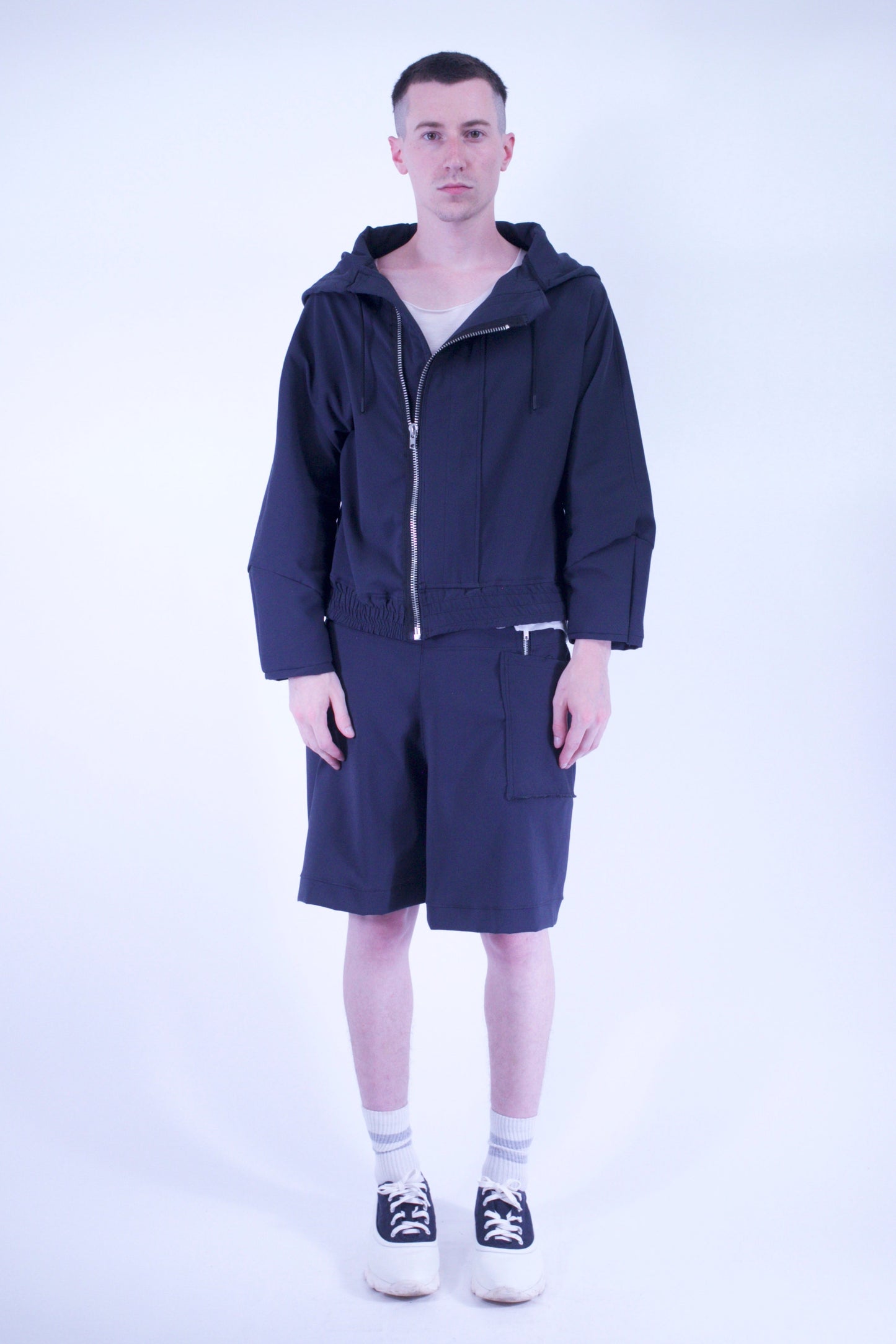 technical cropped jacket