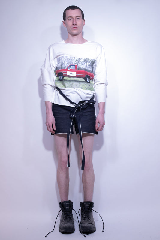 red truck crewneck