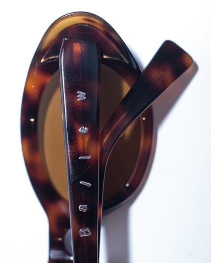 OVAL ACETATE SUNGLASSES (MARBLE)