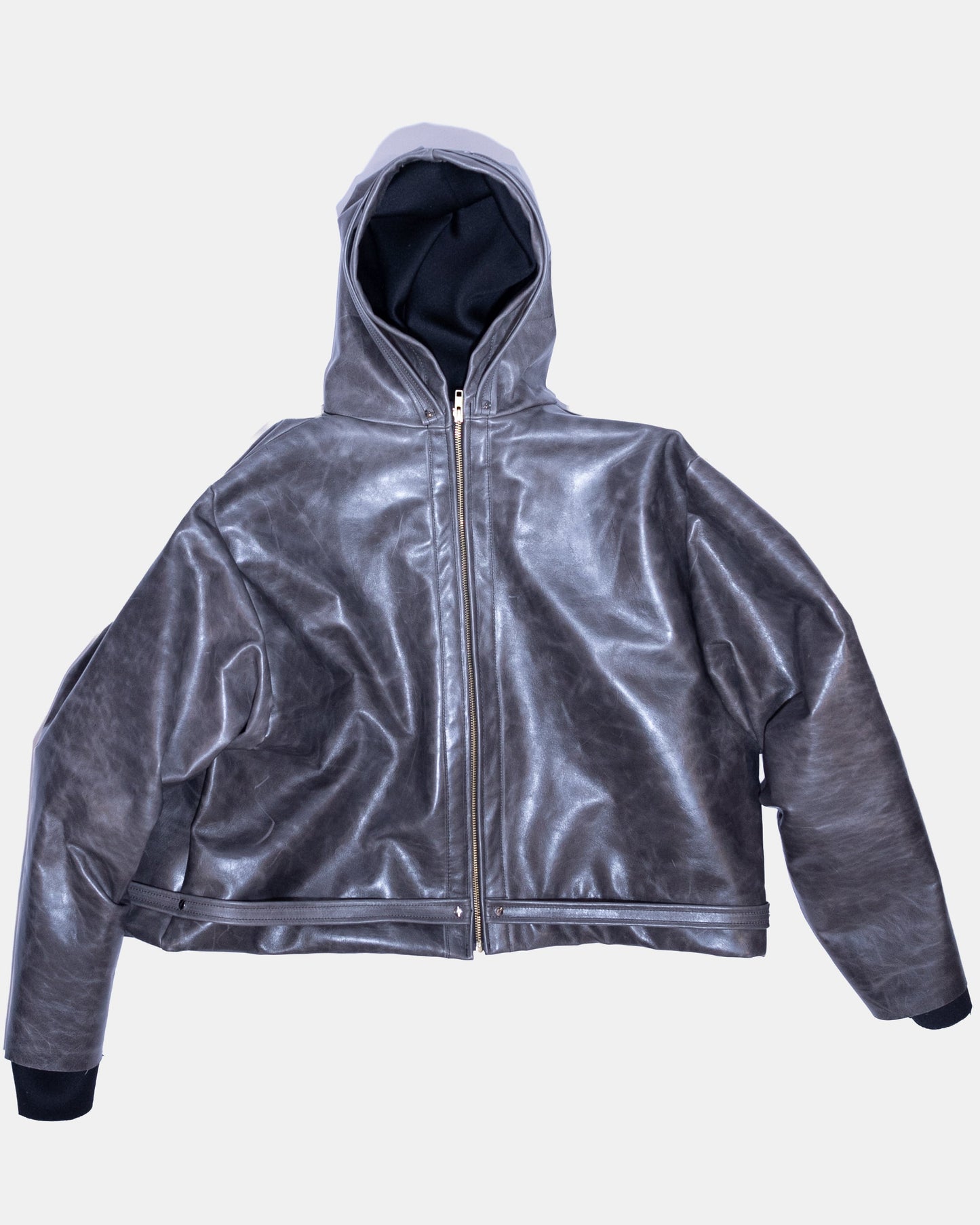 belted moto jacket