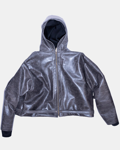 belted moto jacket
