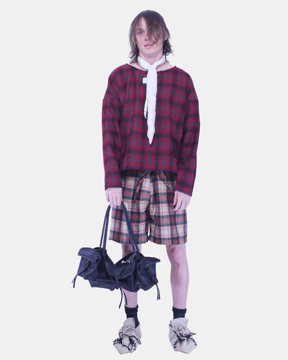 plaid crewneck