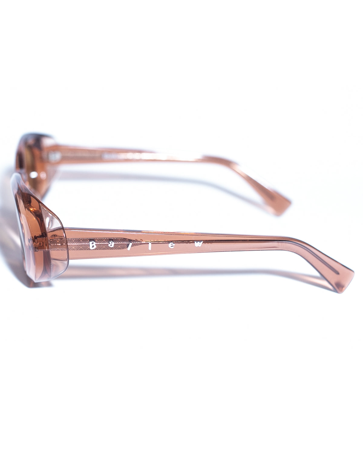 OVAL ACETATE SUNGLASSES (PINK/SHEER)