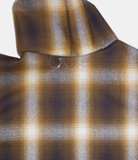 wool overcoat hoodie